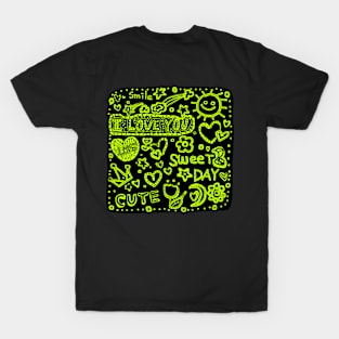 sweet day,Hand drawing T-Shirt